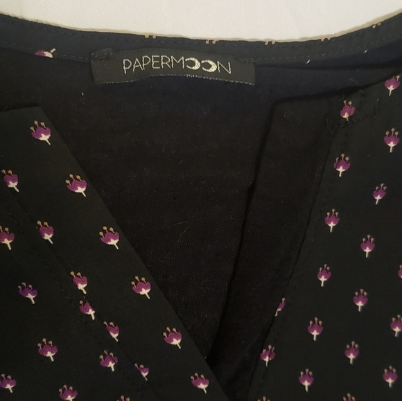 Papermoon black blouse Size L - Picture 2 of 3
